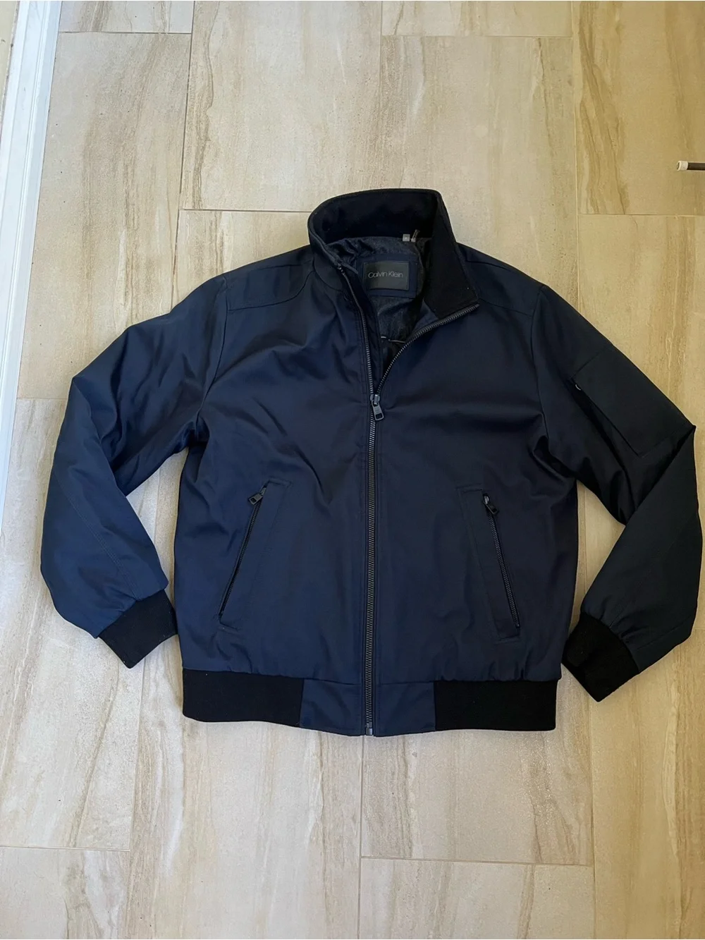 Calvin Klein Men's Dark Navy Bomber Jacket